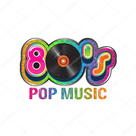 80s Party Illustration Logo — Stock Vector 60299263