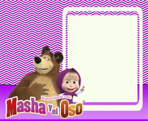 Masha Y El Oso Marcos Para Fotos Imagenes Masha Y El Oso Tarjetas Cumpleanos Masha Y El Oso