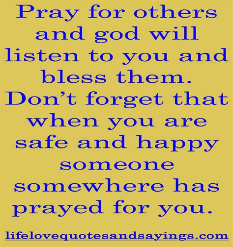 Quotes On Prayers For Others Quotesgram