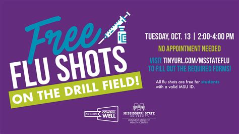 Free Flu Shots For Students On The Drill Field Mississippi State