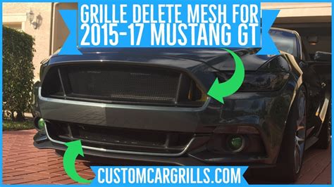 Ford Mustang Gt 2015 2017 Grill Delete Mesh Grill Installation How To