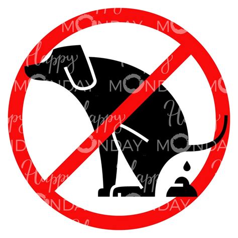 No Dog Pooping Sign Clipart Printable Pdf Svg Png Dxf Eps