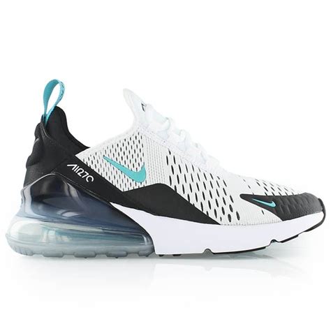 The sneaker's knitted mesh upper is covered in white and black, while pops of dusty cactus are applied on the mini swooshes, branding, heel tab, and outsole. nike AIR MAX 270 (GS) WHITE/DUSTY CACTUS-BLACK bei KICKZ.com