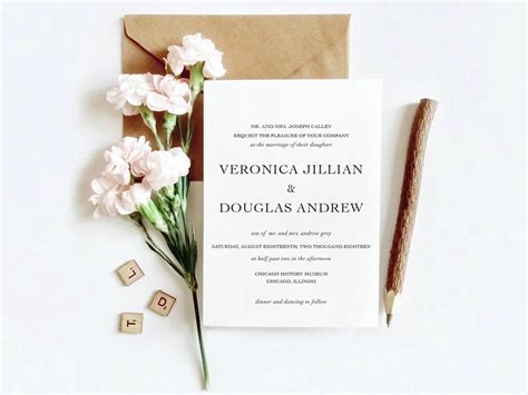 Minimalist Wedding Invitation Examples Format Pdf 19 Examples