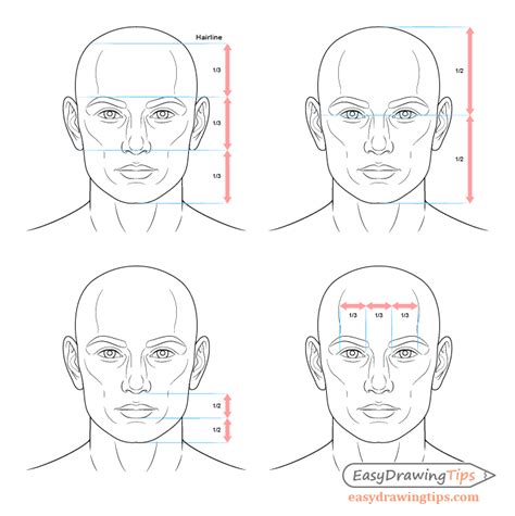 How To Draw A Male Face Step By Step Tutorial Face Drawing Male Face