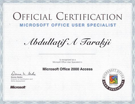 Microsoft Office Programs Certification Omicrs