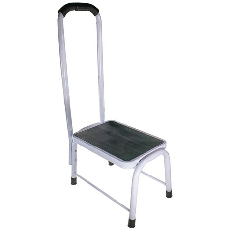 Medical Footstool Bathroom Step W Support Handle And Non Slip Grip Supports 450lbs For Bathtub