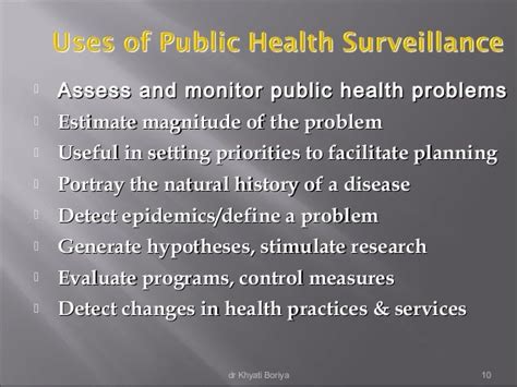 Public Health Surveillance