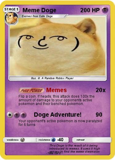Pokémon Meme Doge 2 2 Memes My Pokemon Card