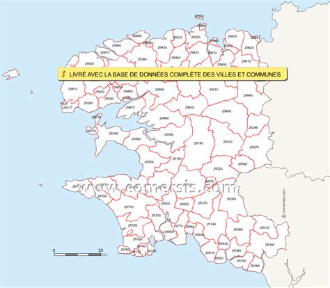 Carte Finistere Nord Info ≡ Voyage Carte Plan