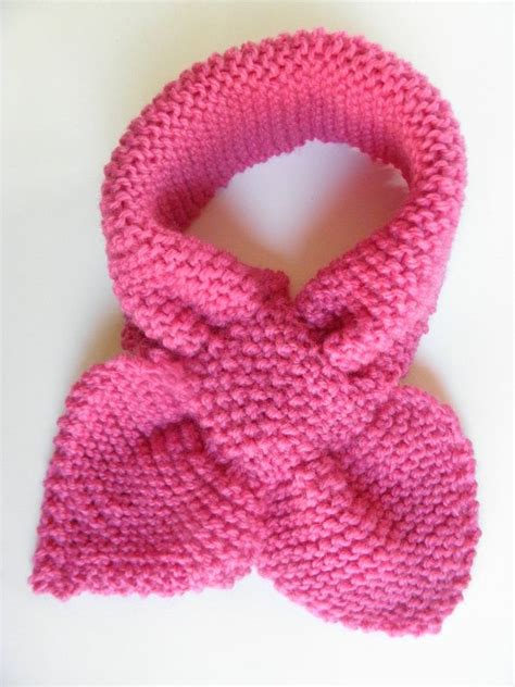Hand Knit Babytoddler Scarf Super Cute Bowknot By Knitsforcuties 30
