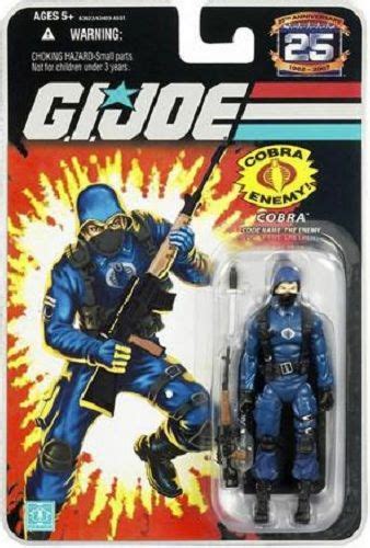 Gi Joe 25th Anniversary Cobra Trooper Enemy Wave 2 Action Figure Gi