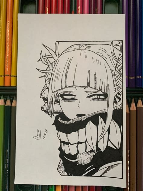 How To Draw Himiko Toga Easy At How To Draw