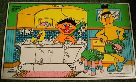 Sesame Street Bert And Ernie Wood Puzzle By Playskool Bert And Ernie