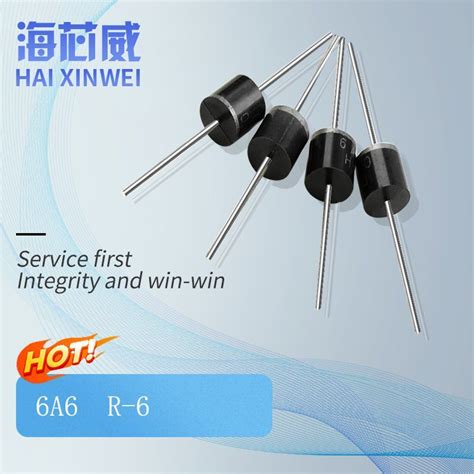 Semiconductor Diode 6a6 With R 6 Package 600v 6a General Purpose Rectifier Diode China Diode