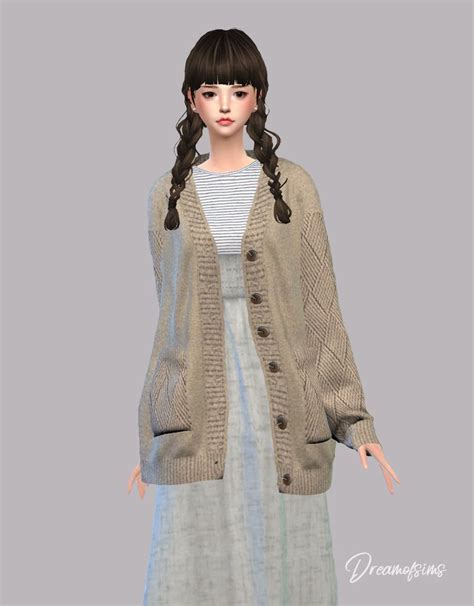 Moon Deepen Aloud Fog No Way Chalk Sims 4 Cardigan Cc