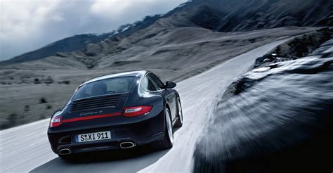 2011 Black Porsche 911 Carrera 4 Wallpapers