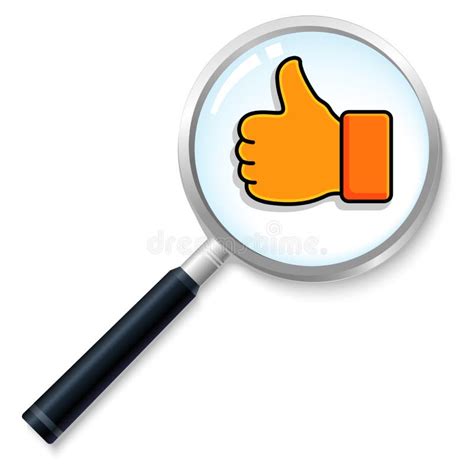 Thumb Up Search Stock Vector Illustration Of Circle 50636548