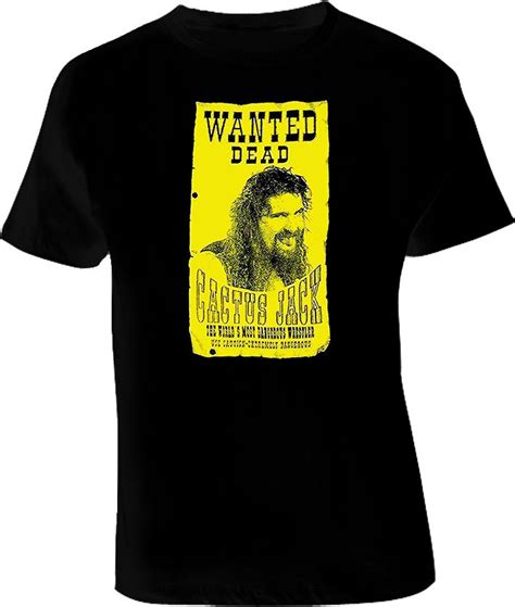Cactus Jack Wanted Dead Wrestling T Shirt Cool Shirts T Shirt Mens Tops