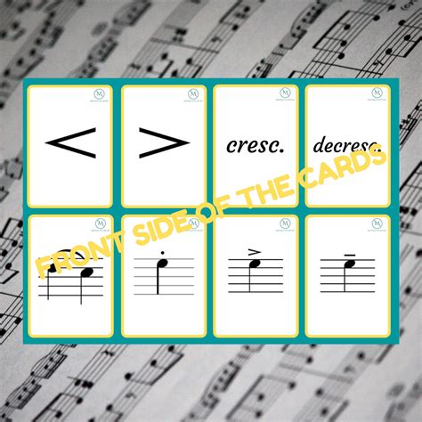 Printable Music Dynamics Flashcards