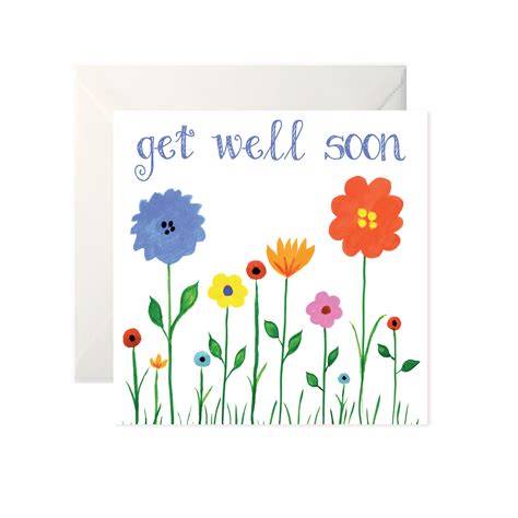 As a friend, people look to you for cheering up and support. Get Well Soon Meadow Flowers Card