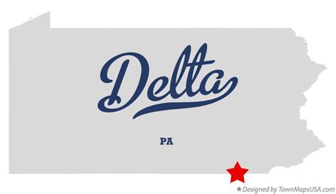 Map Of Delta Pa Pennsylvania