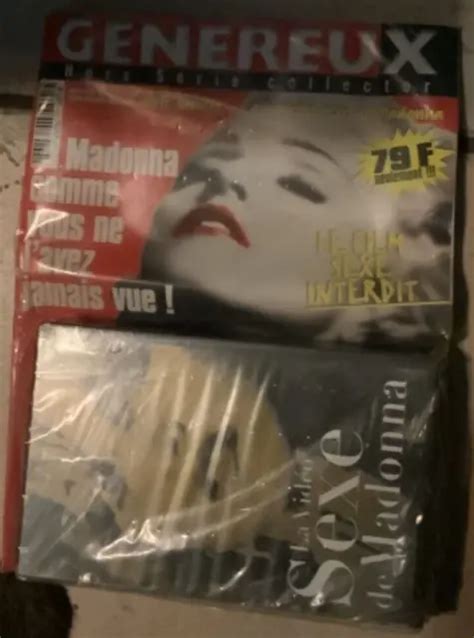 GÉnÉreux Madonna Sexe Vhs Et Magazine Neuf Sous Blister Eur 3500