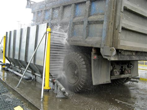 Tire Wash Systems Eliminate Dirt From Wheels Tires And Chassis
