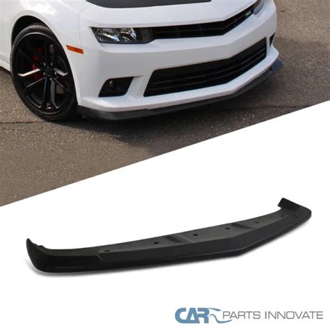 Fits 14 15 Chevy Camaro Black A Style Front Bumper Lip Spoiler Body Kit