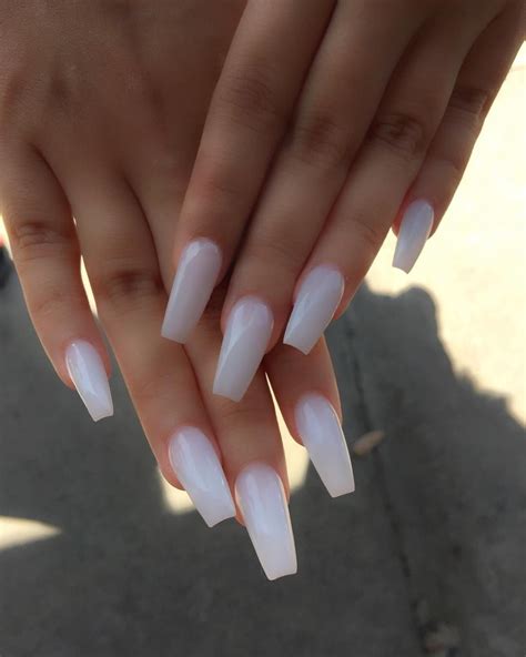 Wonderful Nails On Instagram Simply Beauty 💅💓💎 White Acrylic Nails