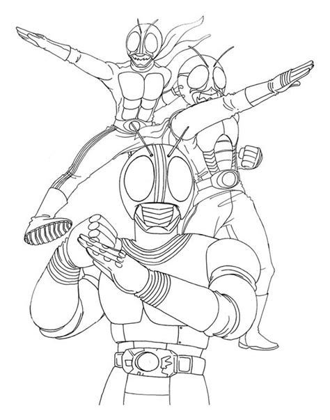 Kamen Rider The Masked Rider Coloring Page Artofit