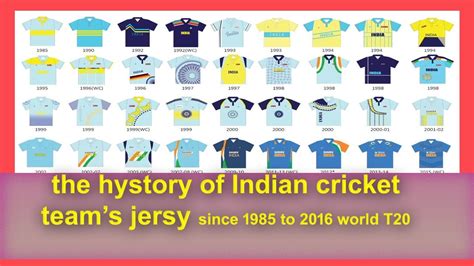 The indian squad will fly directly from dubai to sydney on wednesday. hystory of indian cricket team's jersey| since 1985 to ...