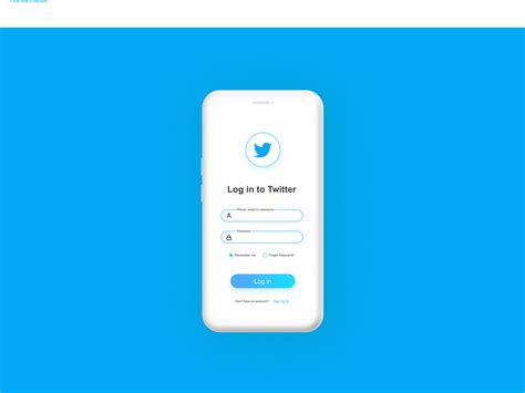 Twitter Login Page Claymorphism By Sofor On Dribbble
