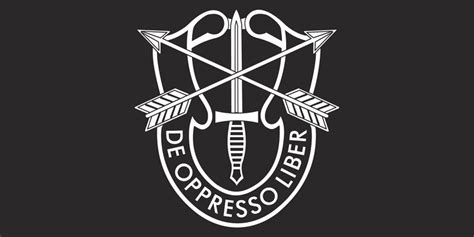 Special Forces De Oppresso Liber Black Bumper Sticker United States Am