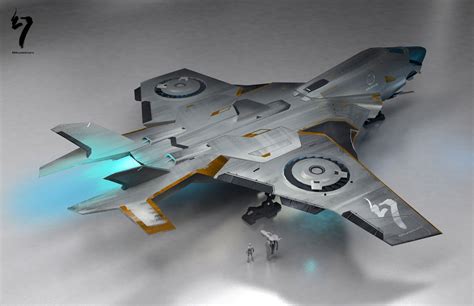 Illusion Dropship Archer Ding Spaceship Concept Starship Design