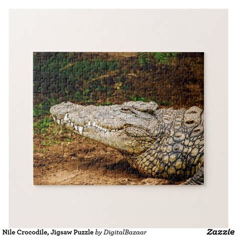 Nile Crocodile Jigsaw Puzzle Zazzle Nile Crocodile Jigsaw Puzzles