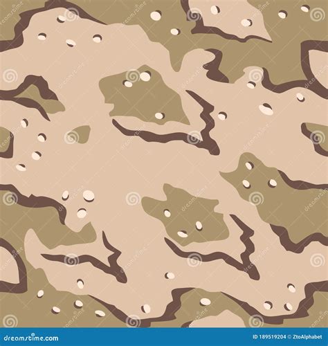 Desert Sand Camouflage Military Pattern Stock Vector Illustration Of