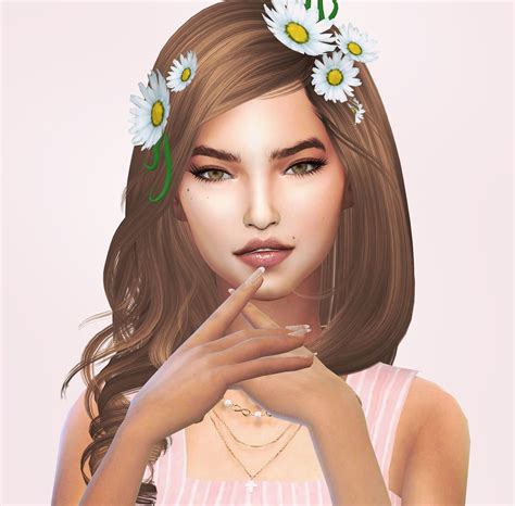 Sims 4 Cc Clutter Flower Headband Flower Garland Youtube