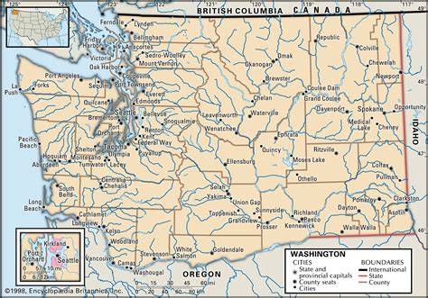 Washington State Capital Map History Cities And Facts Britannica