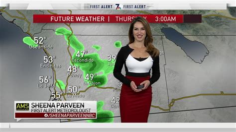 Sheena Parveens Morning Forecast For Jan 9 2019 Nbc 7 San Diego