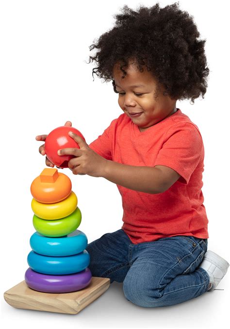 Jumbo Wooden Stacker Classic Geppettos Toys Melissa And Doug