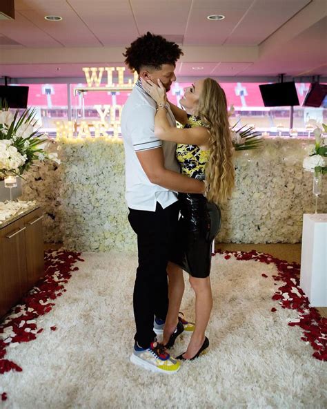 brittany matthews shares video from moment patrick mahomes proposed it s always you and me