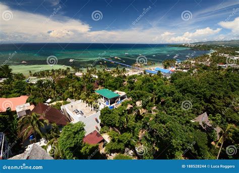 Aerial View Of Bolabog Beach Boracay Aklan Western Visayas