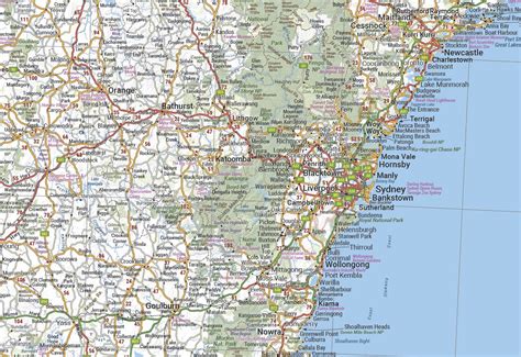 New South Wales Wall Map Wall Map Of Nsw