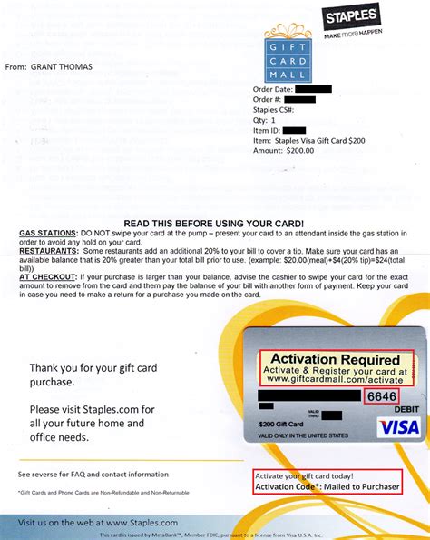 Steps for maybank overseas debit card activation: How to Activate $200 Visa Gift Cards from Staples.com ...