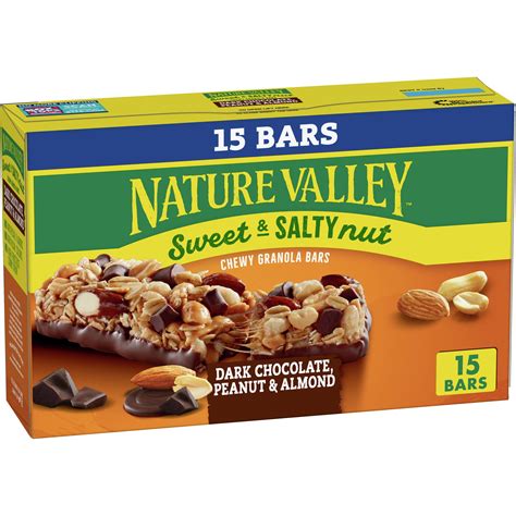 Nature Valley Sweet And Salty Nut Bars Dark Chocolate Peanut Almond