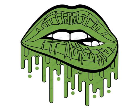 Weed Lips Svg Dripping Lips Lip Print Sexy Biting Lip Svg Etsy My Xxx