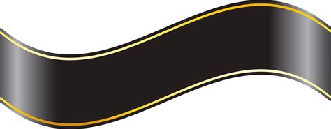 Download Black And Gold Ribbon Png Png Image With No Background