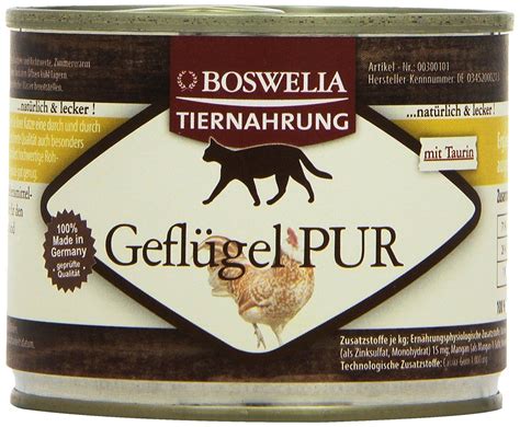 Boswelia Wet Cat Food Pure Poultry 6 X 200 G 2 Pack 2 X 12 Kg To