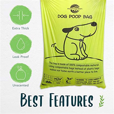 Moonygreen Dog Poop Bag With Dispenser Compostable Dog Bags For Poop